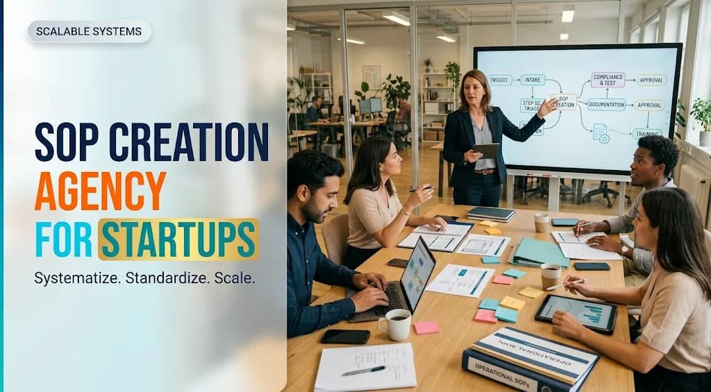 Why Your Startup Needs an SOP Creation Agency to Scale Without Chaos