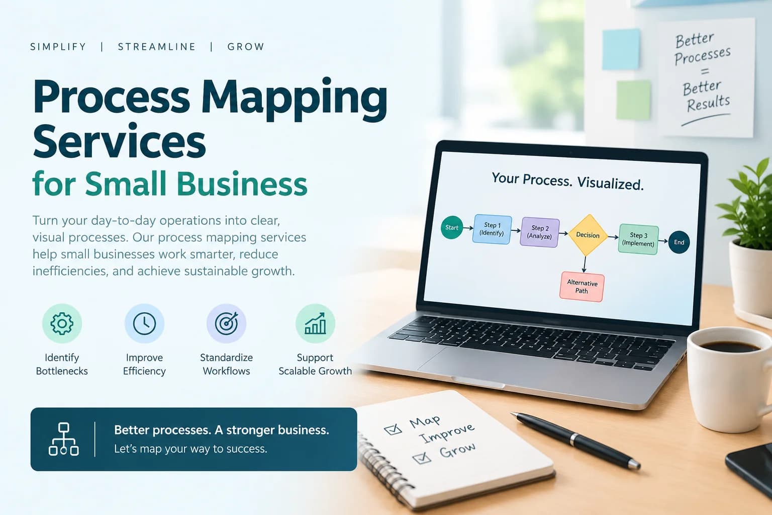 Process Mapping Services for Small Business: Standardize, Automate, and Scale